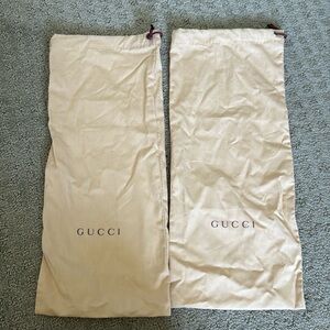 Gucci dust bags for sandals color nude